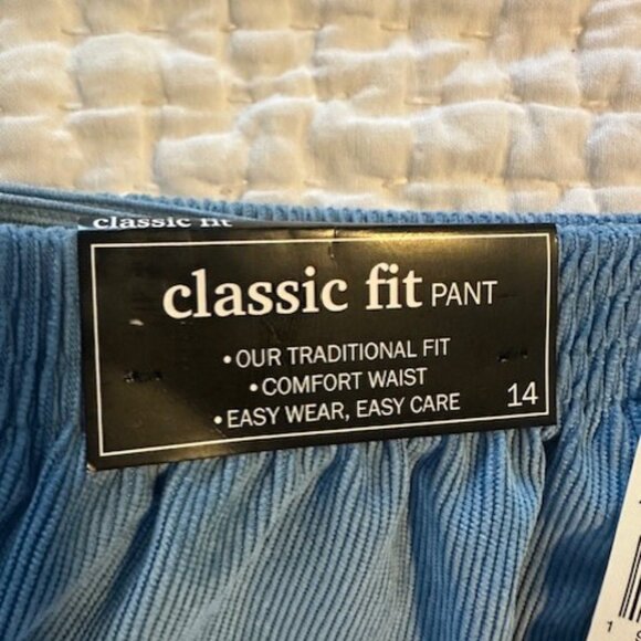 NWT Women's Alfred Dunner corduroy pant size 14 - Picture 2 of 2